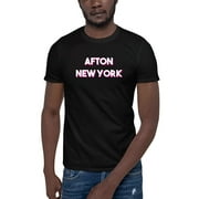 2XL Two Tone Afton New York Short Sleeve Cotton T-Shirt By Undefined Gifts