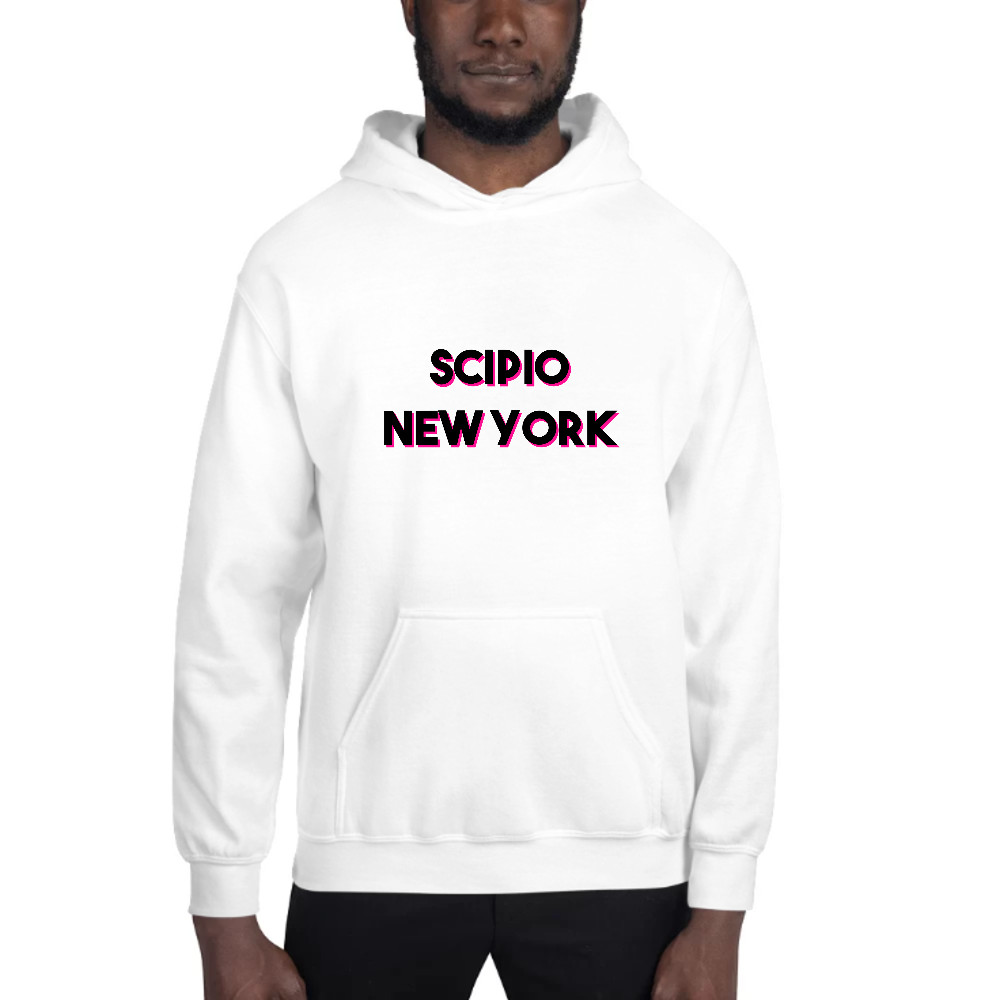 2XL Two Tone Scipio New York Hoodie Pullover Sweatshirt By Undefined