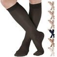 thumbnail image 1 of 2XL Womens Compression Stockings 15-20mmHg for Varicose Veins - Black, 2X-Large, 1 of 10