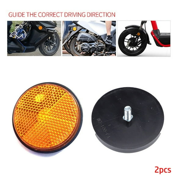 2Xcircular Reflector Car Trucks Motorcycle Night Reflector Refraction Light Part