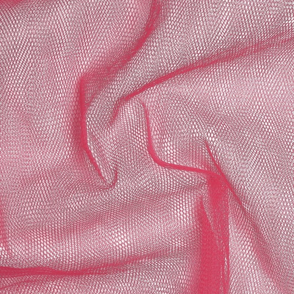 Hello Hobby 2 Yard Cut Nylon Net 100% Nylon Solids Fabric, Red, 54" Wide for Sewing and Craft