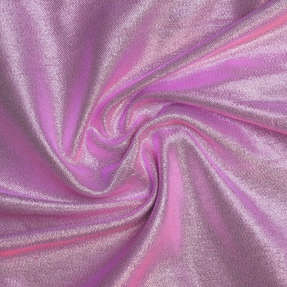 Hello Hobby 2 Yard Cut Shimmer Satin 89% Polyester 11% Metallic Solids Fabric, Purple, 54" Wide for Sewing and Craft