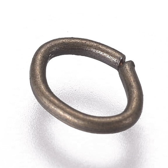 2bags Iron Jump Rings Oval Open Jump Rings Antique Bronze 5x4x0.6mm Inner Diameter: 2.5x4mm 300pcs/bag Bronze