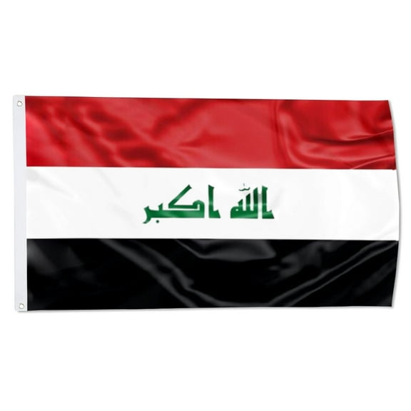 2bur Republic of Iraq Flags Polyester 3x5 FT Indoor Outdoor Banner