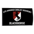 thumbnail image 1 of 2but 11th Armored Calvary Regiment Flag BlackHorse CAV banner US Army Military Flags Polyester 3x5 FT Indoor Outdoor, 1 of 4