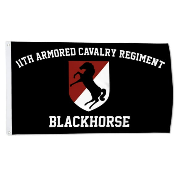2but 11th Armored Calvary Regiment Flag BlackHorse CAV banner US Army Military Flags Polyester 3x5 FT Indoor Outdoor