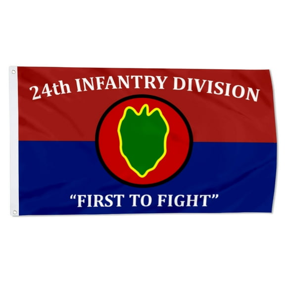 2but 24th Infantry Division Flag First to Fight banner US Army Military ID Flags Polyester 3x5 FT Indoor Outdoor