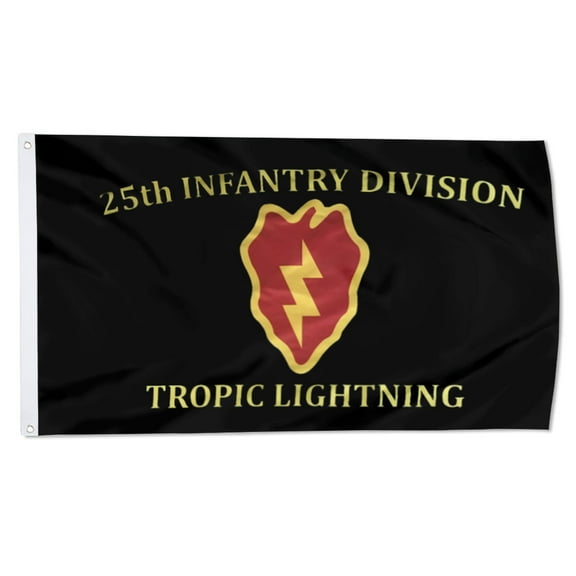 2but 25th Infantry Division Flag 25th ID Tropic Lightning banner US Army Military Flags Polyester 3x5 FT Indoor Outdoor