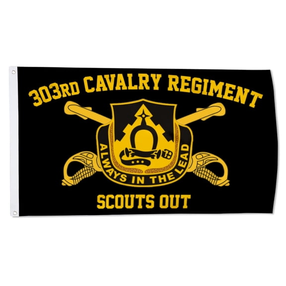 2but 303rd Calvary Regiment Flag Scouts Out CAV banner US Army Military Flags Polyester 3x5 FT Indoor Outdoor Banner