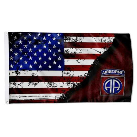 2but 82ND AIRBORNE DIVISION STARS & STRIPES flag US Army Military Flags Polyester 3x5 FT Indoor Outdoor Banner