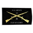 thumbnail image 1 of 2but Cross Rifle Infantry Flag 11 B Military Flags Polyester 3x5 FT Indoor Outdoor Banner, 1 of 1