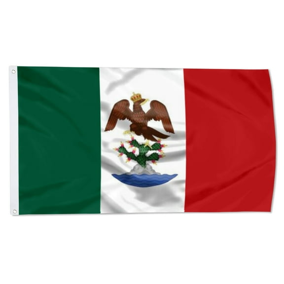 2but First Mexican Empire Flag Polyester 3x5 FT Indoor Outdoor Banner
