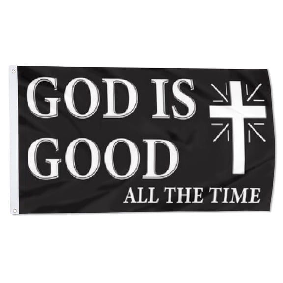 2but GOD IS GOOD flag ALL THE TIME BLACK JESUS CHRIST Flags Polyester 3x5ft Indoor Outdoor Banner