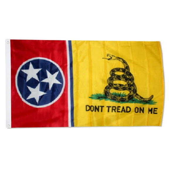 2but Gadsden Don't Tread On Me flag Tennessee State Flags Polyester 3x5 FT Indoor Outdoor Banner