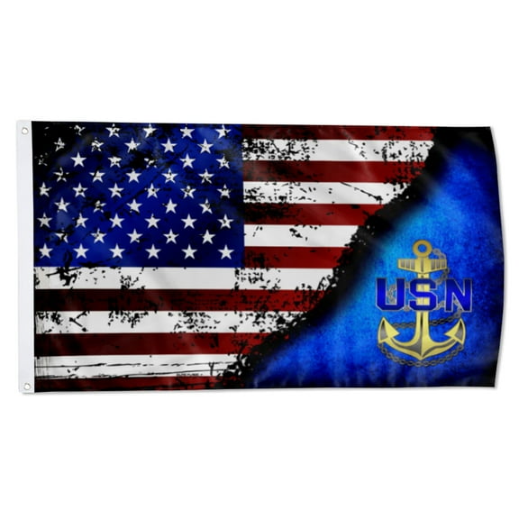 2but NAVY STARS & STRIPES CHIEF PETTY OFFICER FLAG US Army Military Flags Polyester 3x5 FT Indoor Outdoor Banner