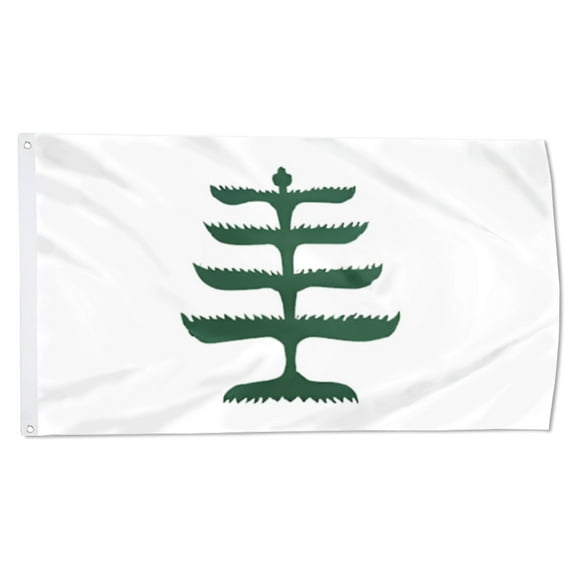 2but Pine Tree flag 3x5Ft indoor outdoor Double Stitched Polyester with Brass Grommets