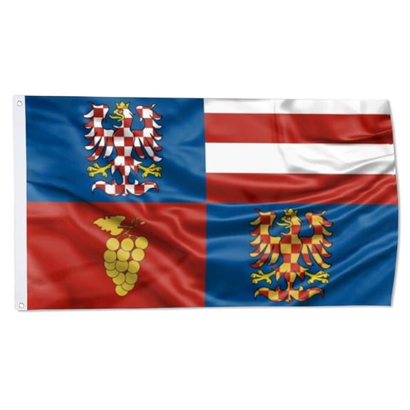 2but South Moravian Region Flag, Czechia Flags Polyester 3x5 FT Indoor Outdoor Banner