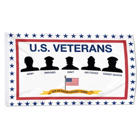2but US Armed Forces Veterans Support Flag US Army Military Flags Polyester 3x5 FT Indoor Outdoor Banner