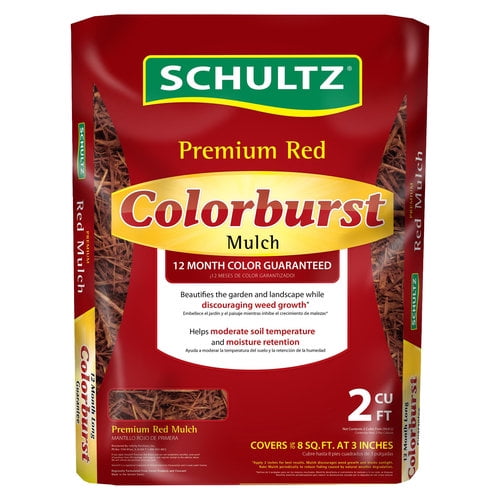 2cf Schultz Premium Red Colorburst Mulch - Walmart.com