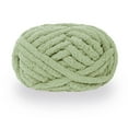 thumbnail image 1 of 2cm Super Bulky Knitting Yarn, Extra Soft Roving Yarn for Arm Knitting & Crochet, Beginner Friendly DIY Yarn for Scarves Blankets, Craft Yarn 280g/Skein(Light green), 1 of 5