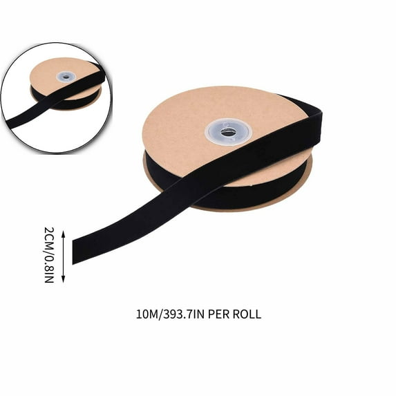2cm Velvet Flocking Ribbon for Jewelry DIY Crafts and Christmas Decorations 10 Meters