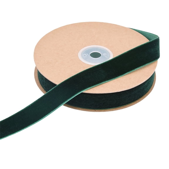 2cm Velvet Ribbon with Wire Edges | DIY Flocking Craft Ribbon for Christmas Decorations, Gift Wrapping & Wedding Decor | 10 Meters Long