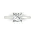 thumbnail image 1 of Solitaire Engagement Ring for Women - 2ct Moissanite in 14K White Gold Promise Ring, 1 of 6
