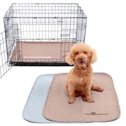 2ct Paw Inspired Dog Crate Pads Mats size 29x18” for Use with 30” Kennel and Crate | Washable Waterproof Dog Pee Pads