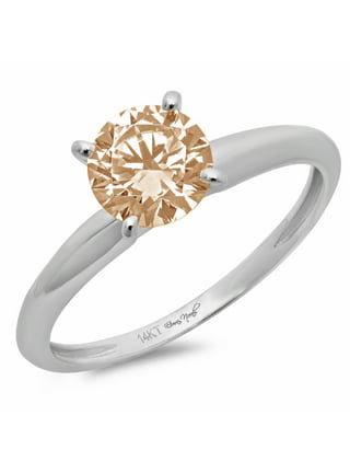 Solitaire Engagement Rings in Engagement Rings | Blue - Walmart.com