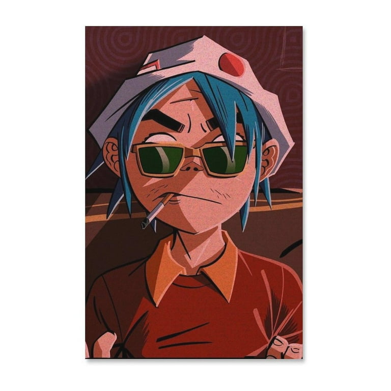 2d Gorillaz Music Decorative Painting Canvas Wall Poster Art