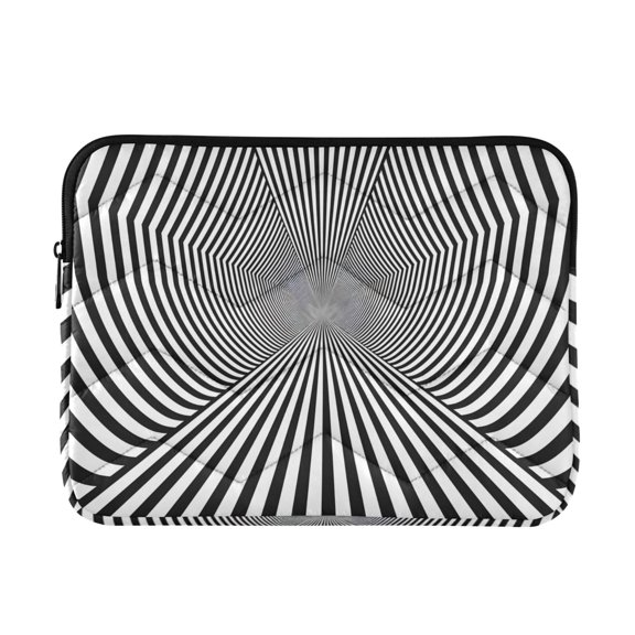 2d Linear Artwork Quilted Laptop Protective Cases Computer Sleeves Tablet Bags Briefcases M