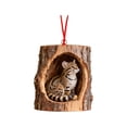 thumbnail image 1 of 2d Little cat Funny Forest Ornaments, Cute Animal Acorn Hanging Pendant, Fall Forest Wildlife Hanging Ornament, Woodland Animal Decor for Christmas Tree Halloween Fall Home Decoration, 1 of 7