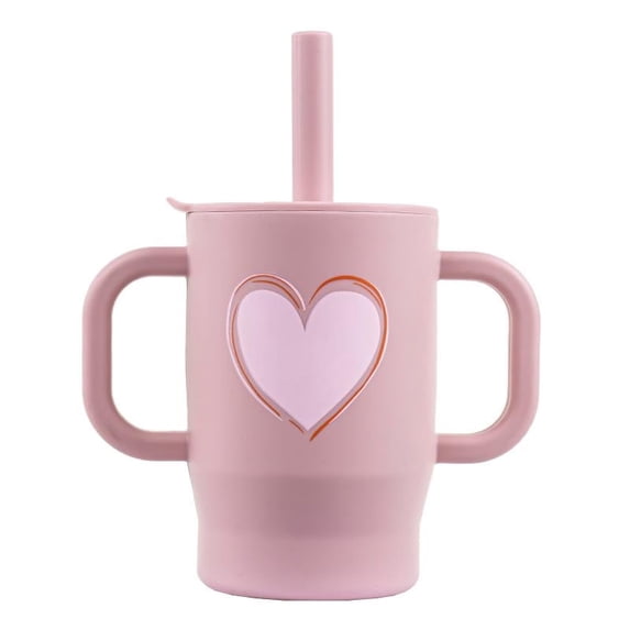 VODVOB Printed Silicone Baby Cup – BPA-Free Spill-Proof Training Cup with Cute Designs & Handles for Toddlers