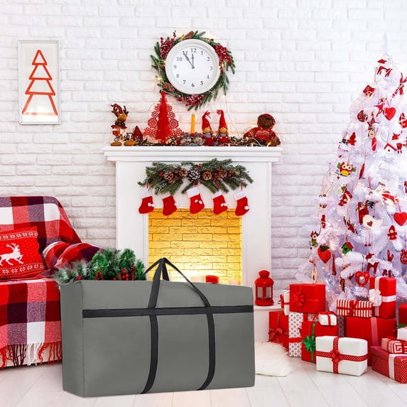 2ft/3ft/4ft Christmas Tree Storage Bag, Heavy Duty Extra Large Artificial Christmas Tree Bag with Reinforced Handles and Dual Zippers Wide Opening