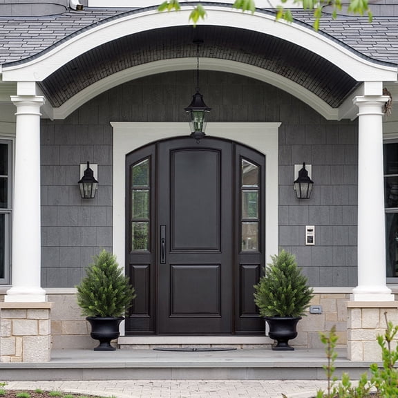 OLIVIVI Artificial Cedar Tree 2FT Tall Faux Silk Plant for Home Office Decor Indoor Outdoor Fake Lifelike Potted Tree with Wood Branches 1 pack