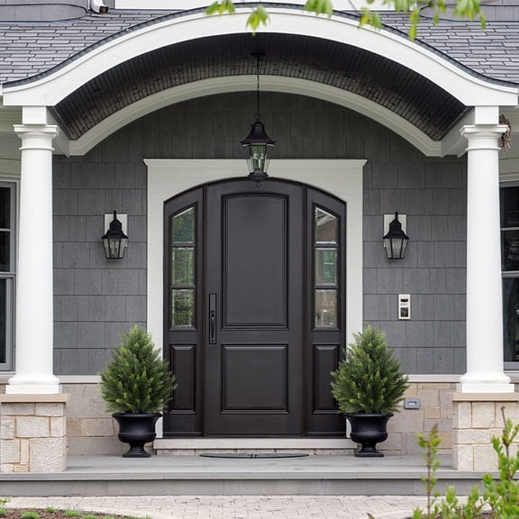 OLIVIVI Artificial Cedar Tree 2FT Tall Faux Silk Plant for Home Office Decor Indoor Outdoor Fake Lifelike Potted Tree with Wood Branches 1 pack