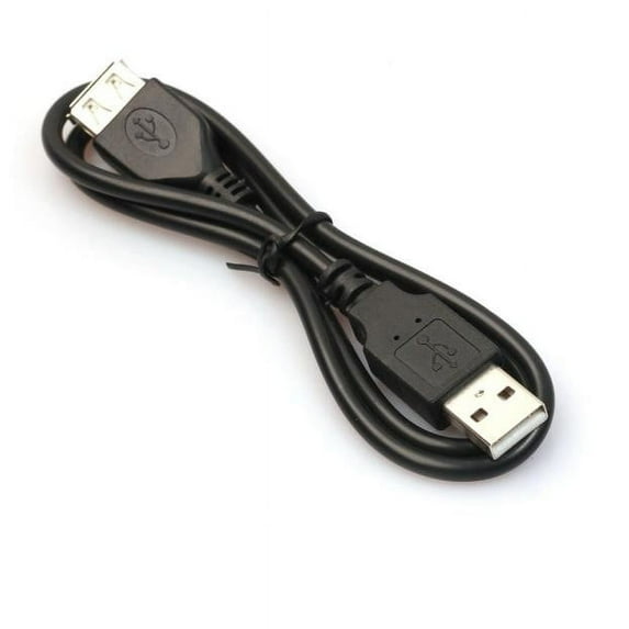 2ft/60cm Black USB Male To A Female Extension Extender Data M/F Adapter ...