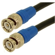 2ft 6G-SDI 4K BNC Coax Cable, RG6/18AWG Male to Male, Gold Plated Pin