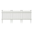 thumbnail image 1 of 2ft H x 2ft W (3 Panels) No Dig Zippity Roger Rabbit Garden Fence Kit, White Vinyl Picket Fence Panels, Perfect Garden Fences and Borders for Dogs, Dog Fence Outdoor for Yard, ZP19056, 1 of 9