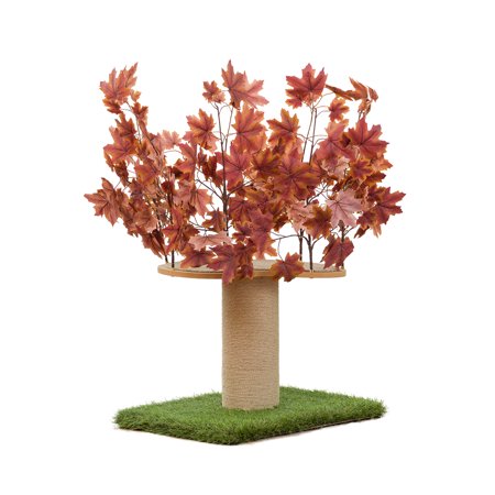 2ft Kitty Tree, Deep Plum with Interchangeable Leaves