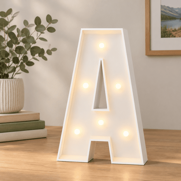 2ft Light Up Letter A Marquee Decoration Kit for Birthday Party Events