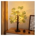 thumbnail image 1 of 2ft Lighted Palm Christmas Tree, Artificial Decor with Timer, USB/Battery Powered Centerpiece for Holiday Home Office Decor, 1 of 7