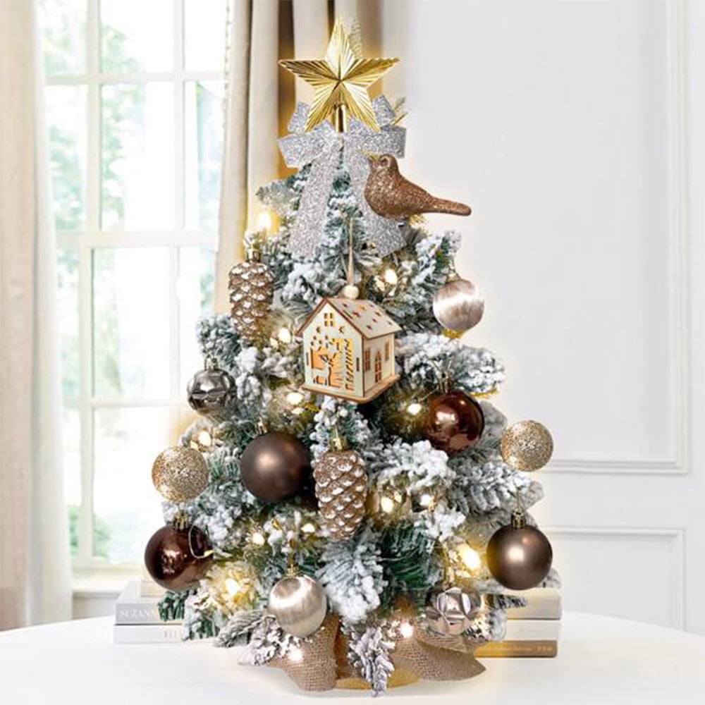 2ft Tabletop Christmas Tree w/ LED Light, Small Artificial Christmas