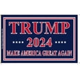 thumbnail interactive-video image 1 of 2-Pack 12x18 Car Flag – Trump 2024 'Make America Great Again' Double Sided Nylon 1 of 5