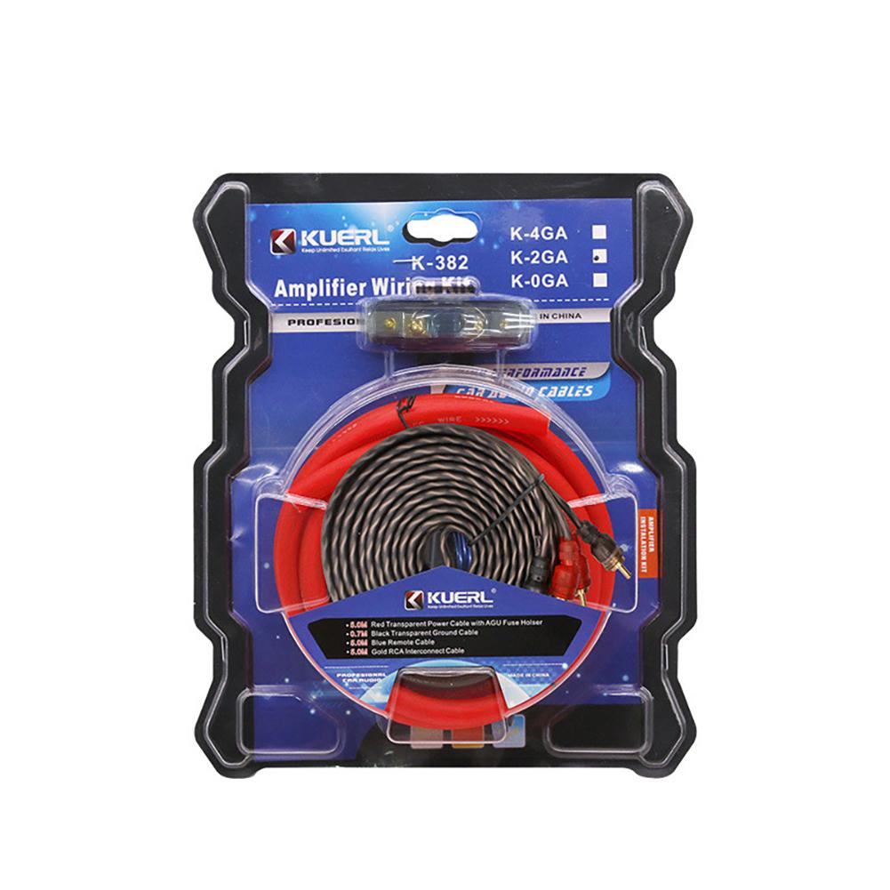 2ga Car Audio Subwoofer Sub Amplifier Cable With Insurance Terminal