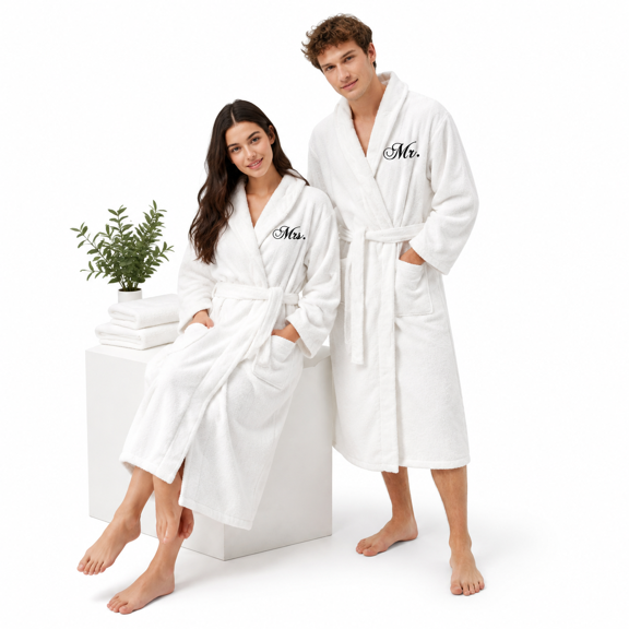 2his And Hers Robes Mr Mrs Matching Bathrobe For Couples