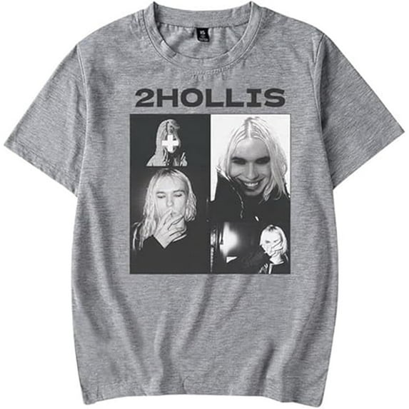 2hollis 2025 Merch T-shirt Classic Trend Round Neck Short Sleeve Men And Women Hip Hop Top