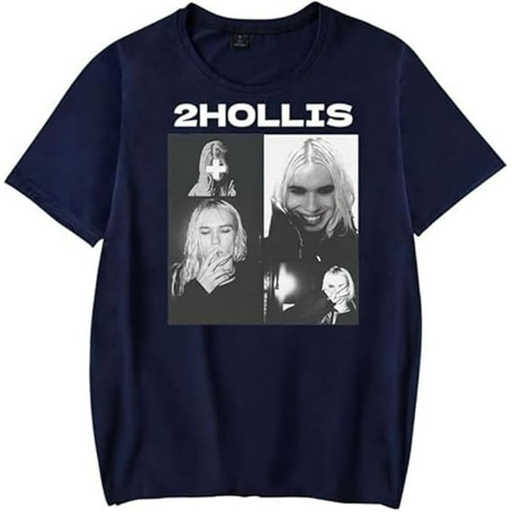 2hollis 2025 Merch T-shirt Classic Trend Round Neck Short Sleeve Men And Women Hip Hop Top
