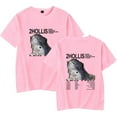 thumbnail image 1 of 2hollis 2025 Tour Merch Cotton Short Sleeve T-Shirt Fashionable Round Neck for Men Women,XL,Pink, 1 of 5