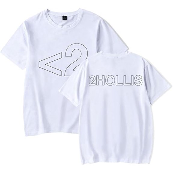 2hollis 2025 Tour T-shirt Summer Fun Print Short Sleeves Men And Women Casual Harajuku Wear